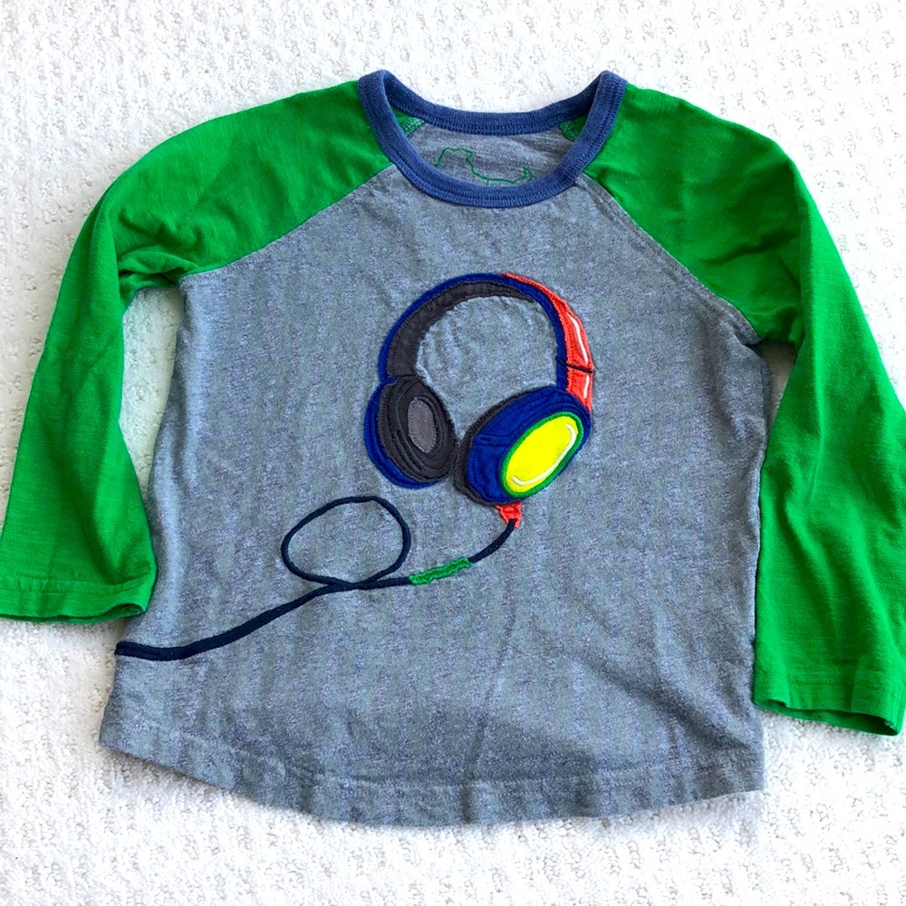 Mini Boden embroidered headphones tee